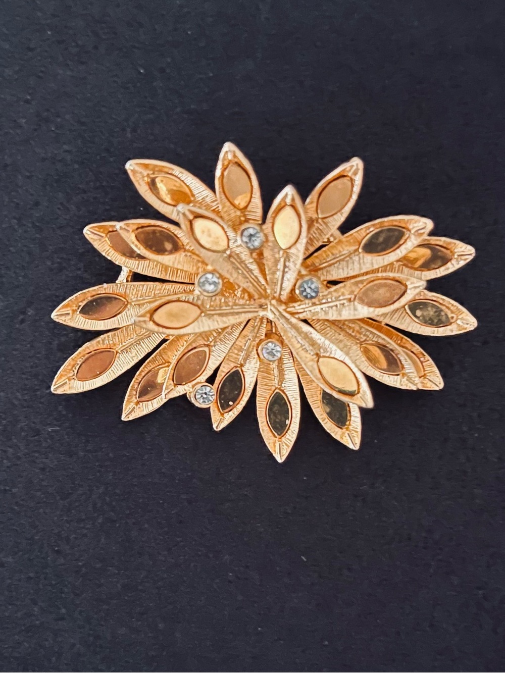 #163 Orena Paris Vintage Gold-tone Brooch